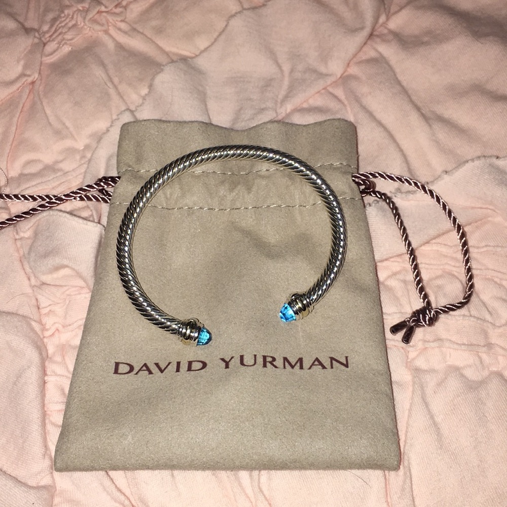 David Yurman topaz cable bracelet size medium